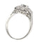 Bague 51 Bague de fiançailles Art déco vintage en diamant, vers 1920 – Élégance classique en platine 58 Facettes 23137-0327