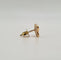 Boucles d'oreilles Boucle d’oreille papillon or jaune sertie d’une nacre 58 Facettes