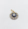 Pendentif Pendentif art deco or 18k diamant taille ancienne et saphirs calibrés (circa 1920) 58 Facettes A05715