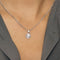 Pendentif Pendant en Or blanc 18k Diamant 58 Facettes CEC03552