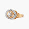 Bague 52 Bague or jaune et blanc 58 Facettes P6L15D