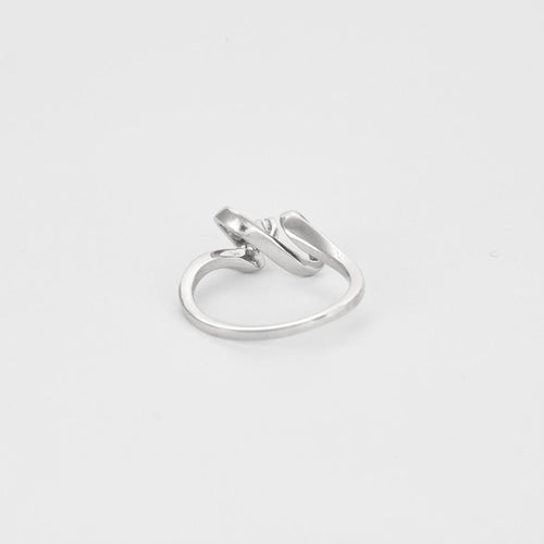 Bague 56 Bague Mouvementée or blanc 58 Facettes LP1112/13