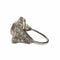 Bague 57 Bague en platine au design Art Déco avec diamants et saphirs 58 Facettes CH39