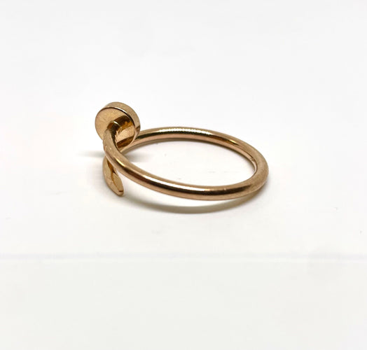Bague 56 Cartier - Bague « juste un clou » or rose PM 58 Facettes