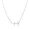 Collier or blanc et diamants. 58 Facettes 33429
