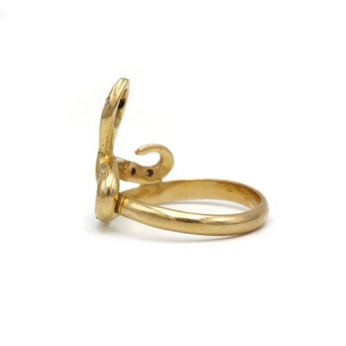 Bague Serpent - Or & Diamants 58 Facettes 250039R