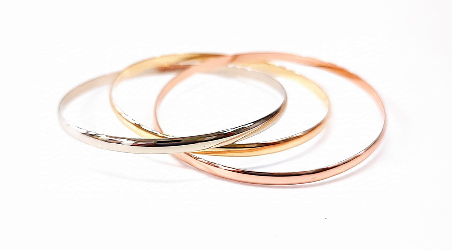 Bracelet Bracelet jonc 3 ors 58 Facettes Brac.3ors-1558