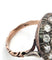 Bague 54 Superbe bague ancienne en argent et argent avec diamants 58 Facettes