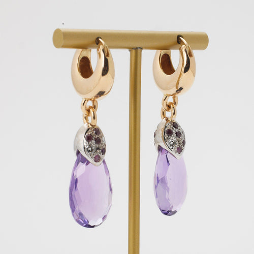 Boucles d'oreilles Boucles d’oreilles améthystes 58 Facettes