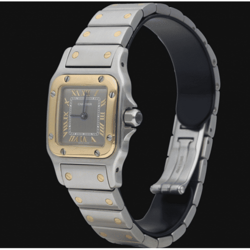 Montre Cartier Montre Santos Galbee Pm 58 Facettes MT41464