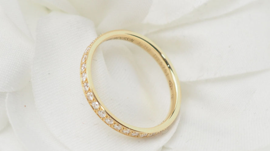 Bague MAUBOUSSIN - Alliance en or jaune et diamants 58 Facettes
