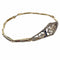 Bracelet BRACELET DESIGN ART DÉCO, ÉPOQUE 1930-1935, en OR 18 kt et PLATINE avec DIAMANTS et SAPHIRS 58 Facettes A2671(919)
