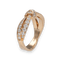 Bague 53 Bague Chaumet Liens Seduction en or rose 18 Cts et diamants - Taille 53 - Boite d'origine 58 Facettes FB10016