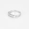 Bague 55 Alliance or blanc et diamants 58 Facettes ENG11286