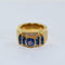 Bague Bague tank saphirs et diamants 58 Facettes
