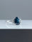 Bague 54 Bague en or blanc saphir et diamants 58 Facettes AB328