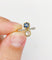 Bague 44 Bague Toi et Moi or, diamant et saphir épaulés (circa 1910) 58 Facettes A05407
