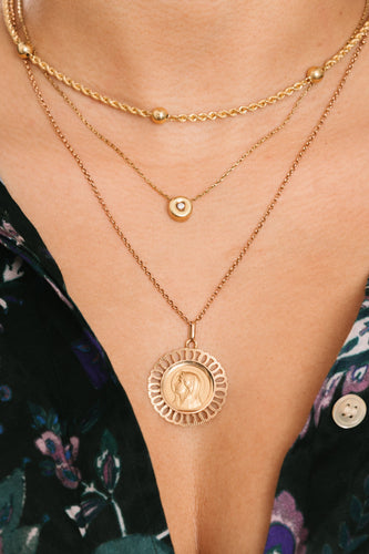 Collier Collier ras de cou en or jaune 58 Facettes