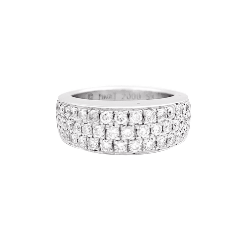Bague 53 Bague Piaget "Millennium" or blanc, diamants. 58 Facettes 34507