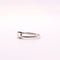 Bague Bague solitaire or blanc 18 carat (750/1000), diamant serti tension / couteau 58 Facettes
