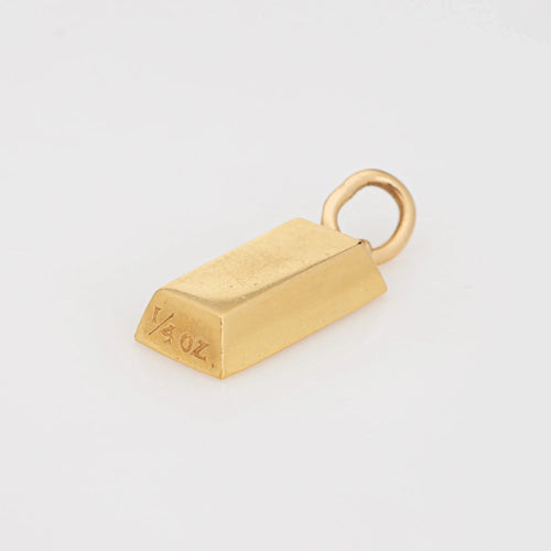 Pendentif vintage Cartier 1/4 oz Gold Bar Lingot Pendentif Charme 18k Or Jaune Années 1970 58 Facettes G13371