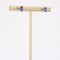 Boucles d'oreilles Puces d'oreilles Tanzanites or blanc 58 Facettes 25-085