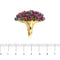 Bague 57 Bague avec rubis, saphirs et émeraudes 58 Facettes 34063