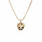 Vintage Yellow Pansy Necklace Enamel Diamond 14k Gold Fine Flower Jewelry 58 Facettes G14084