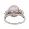Bague 63 Bague Or blanc Perle 58 Facettes 3088472CN