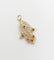 Pendentif Pendentif vintage or jaune Main de fatma orné de turquoises (circa 1950) 58 Facettes A04727