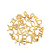 Pendentif Pendentif or jaune motif signes astrologiques 58 Facettes SMA01612
