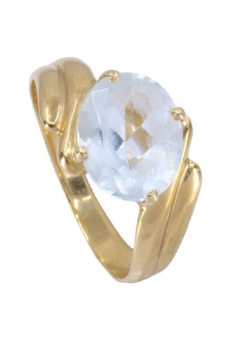 Bague 52 BAGUE AIGUE-MARINE 58 Facettes 088131