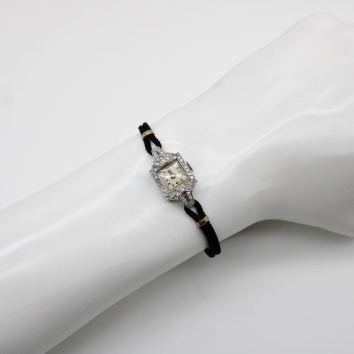 Montre Montre-bracelet Art Déco en platine et diamants par Concord 58 Facettes 10419