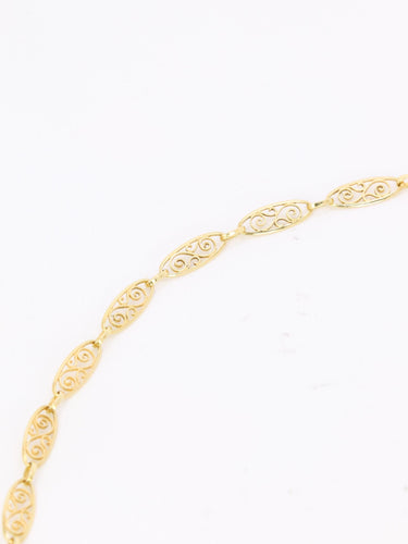 Collier Collier chaine maille filigrane or jaune 58 Facettes 1162.2