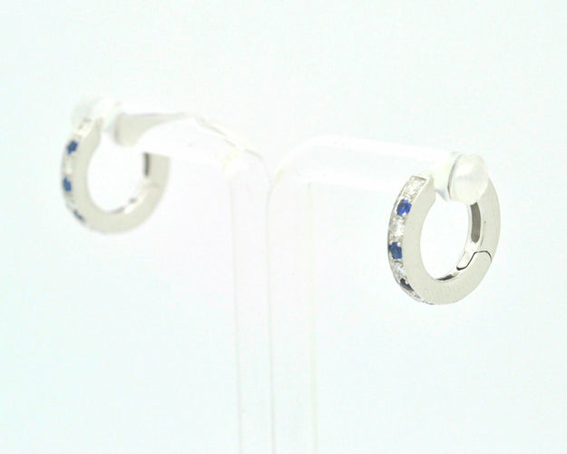 Boucles d'oreilles Boucles d'oreilles saphir et diamants 58 Facettes