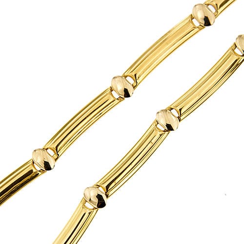 Collier Collier segmenté or jaune 58 Facettes 38156