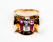 Bague 55 Bague Tank Or Rose Diamants et Rubis Verneuils 58 Facettes A11133