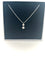 Collier COLLIER LA BRUNE ET LA BLONDE OR BLANC 2 DIAMANTS 0,15ct 58 Facettes M8927