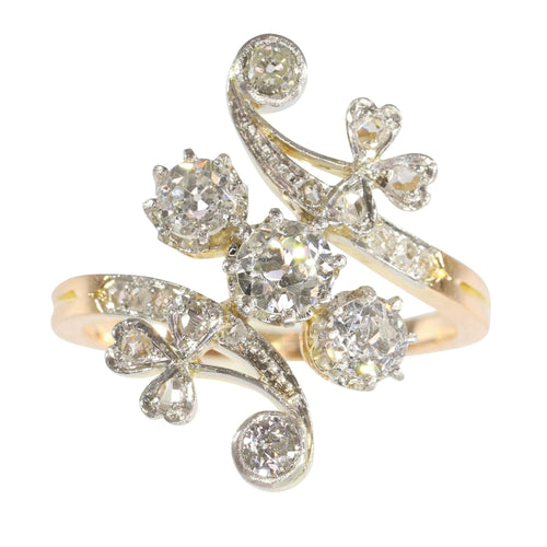 Bague 52 La Bague Diamant Vintage Belle Epoque 58 Facettes 24121-0294