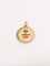 Pendentif Médaille amour Augis ronde Plus qu'hier moins que demain or jaune rubis 58 Facettes J478