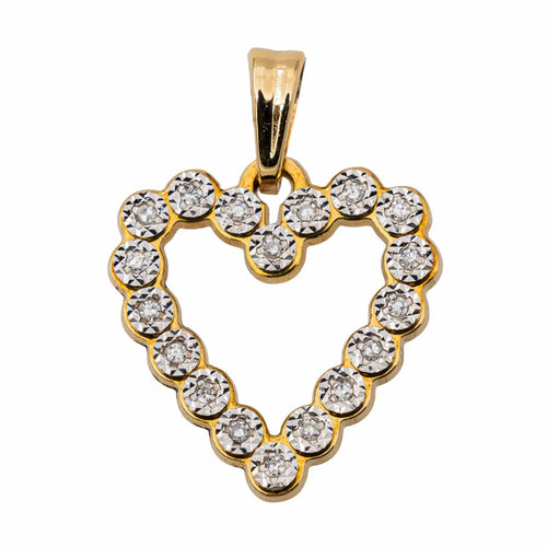 Pendentif Pendentif Coeur Or jaune Diamant 58 Facettes 2962331CN