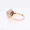 Bague Marguerite, Belle Époque, Or 18 Carats, Rubis et Diamants 58 Facettes 445