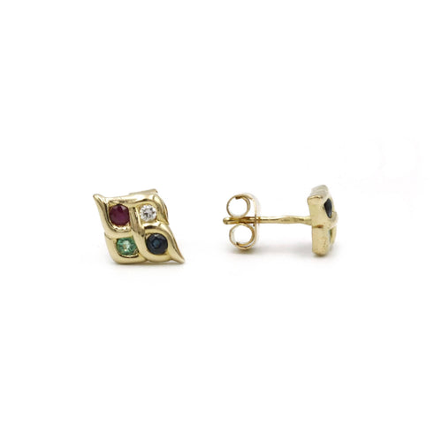 Boucles d'oreilles Boucles d'oreilles - Or, Diamants, Saphirs, Rubis, Emeraudes 58 Facettes 240191R