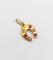 Pendentif Pendentif fer à cheval or jaune, perles et pierres rouges (circa 1900) 58 Facettes A05742