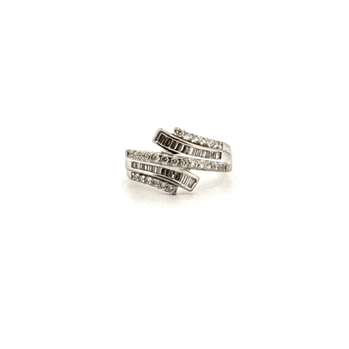 Bague 52 Bague Or Blanc & Diamants 58 Facettes 51-GS29882