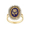 Bague Bague émaillée avec diamants 58 Facettes 35605
