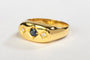 Bague 54 Bague Or jaune Saphir 58 Facettes 00208CN