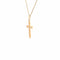 Pendentif Croix Or Jaune 18k & Diamants 58 Facettes 2-PEA1-GS28848