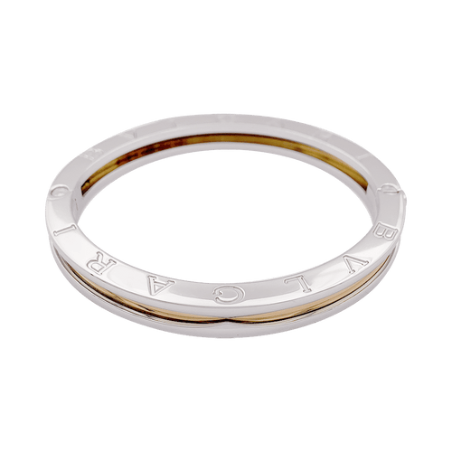 Bracelet Bulgari "BZero1" or, acier. 58 Facettes 34174