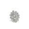 Bague Bague en or blanc et diamants à motif floral 58 Facettes UN0140